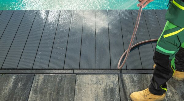 composite deck how to clean